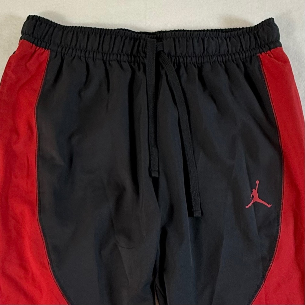 Jordan Track Pants Mens Large Dri-FIT Jumpman Logo Black Red
